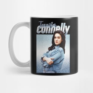 Jennifer Connelly // 80s Blue Vintage Aesthetic Style // Mug